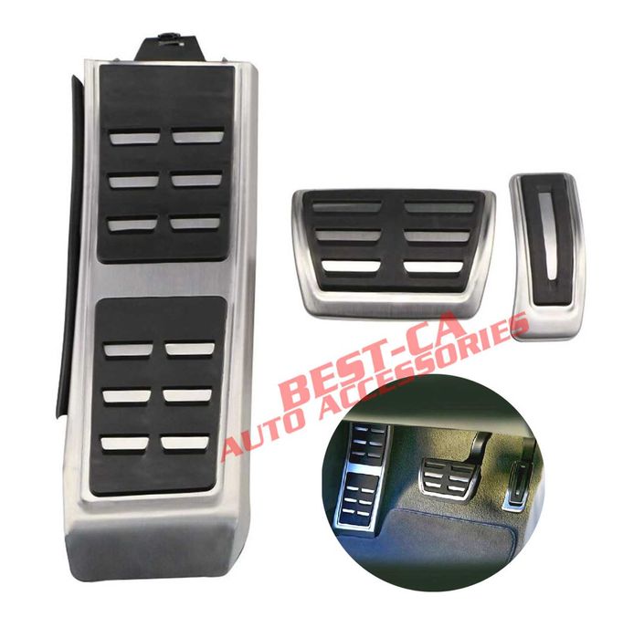 Set ornamente INOX sport pedale automata pentru Audi A4 B8 A5 A6 A7 Q5