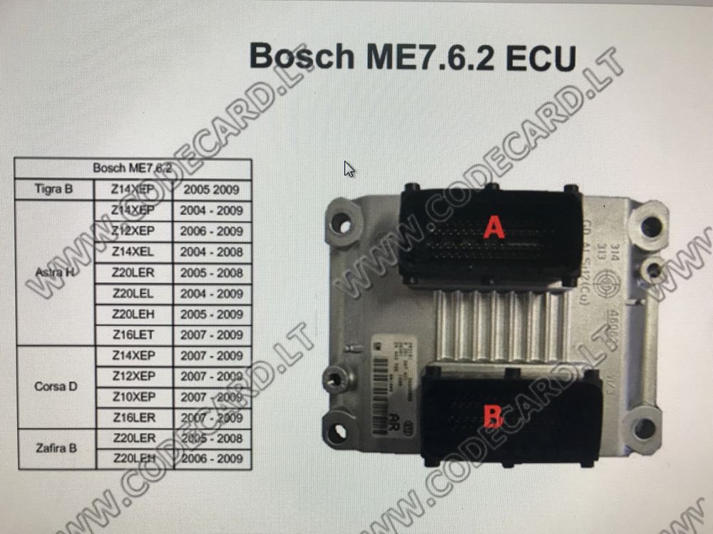 Ecu за опел вектра c z18xe