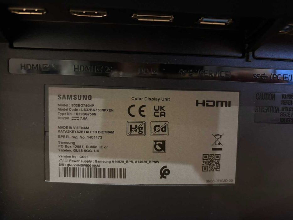 Монитор Samsung LS32BG750NP 32" Odyssey