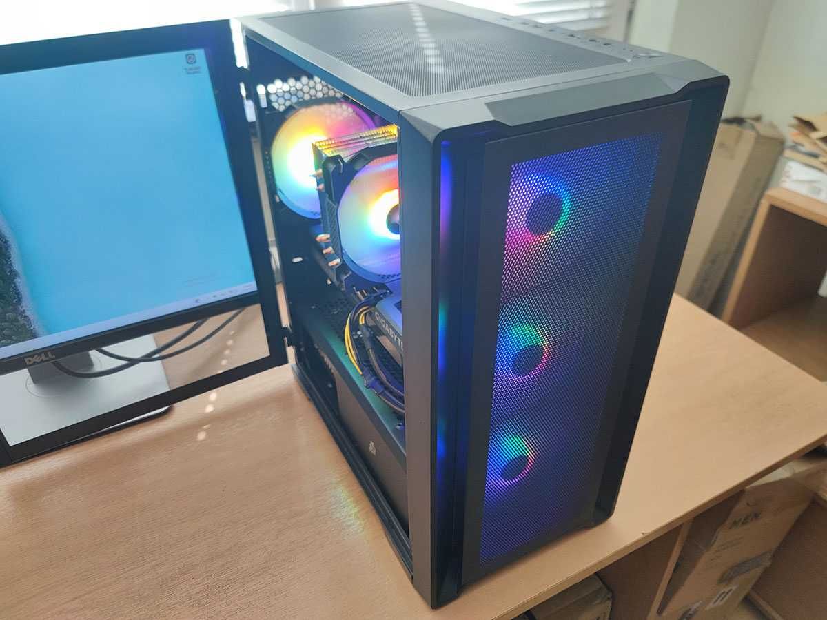 Геймърски компютър, Rtx 3060ti, Ryzen 5600X, 32gb Ram, 1tb Nvme ssd
