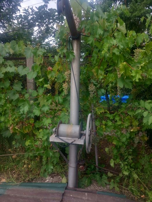 Vand macara cu scripete si tambur pentru put