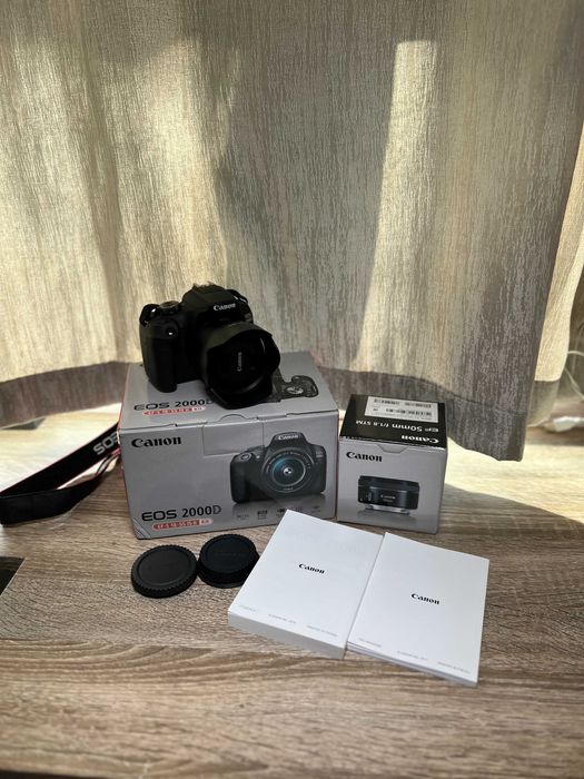 Canon EOS 2000D 50mm f1.8 STM full box