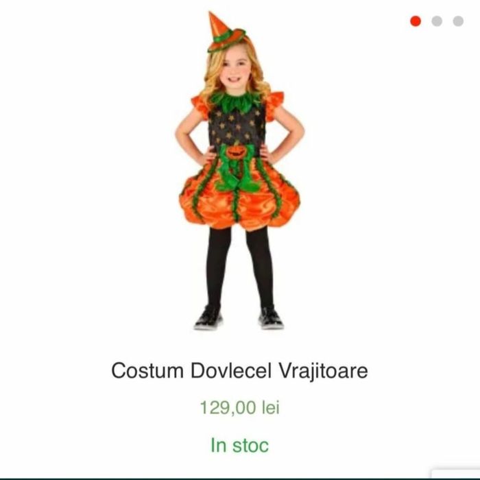Rochita halloween fetite 4-5 ani