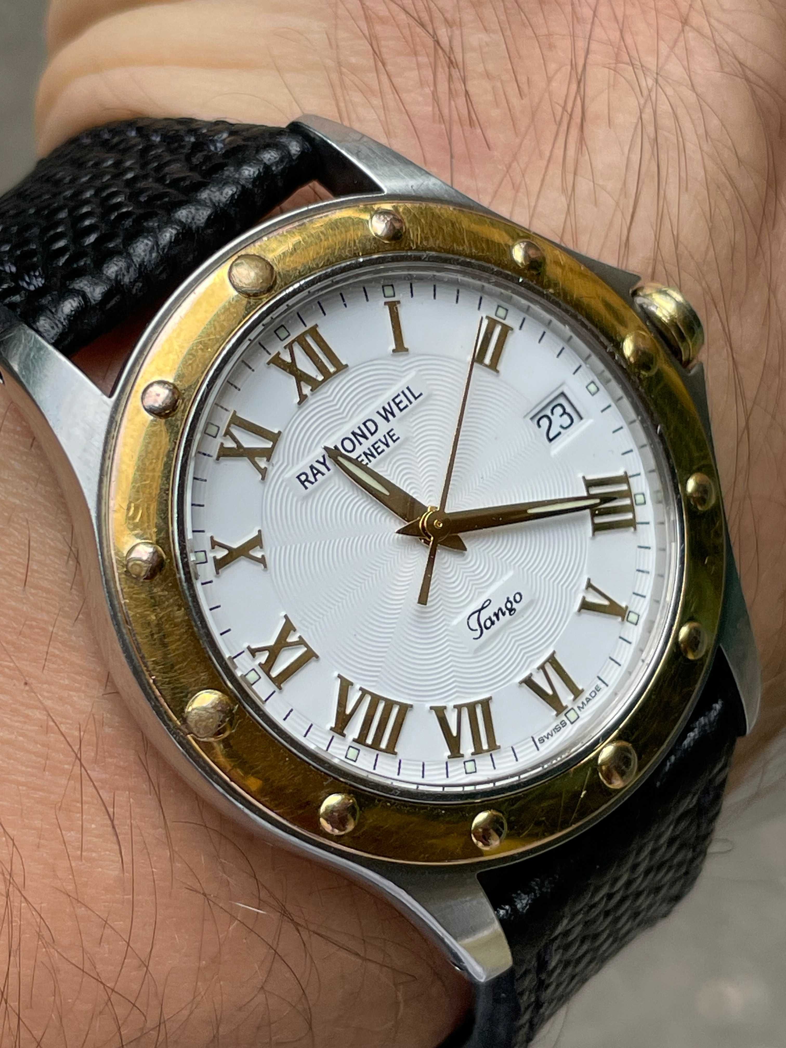 Ceas barbatesc elvetian Raymond Weil Tango safir bombat (Mido,Tissot)