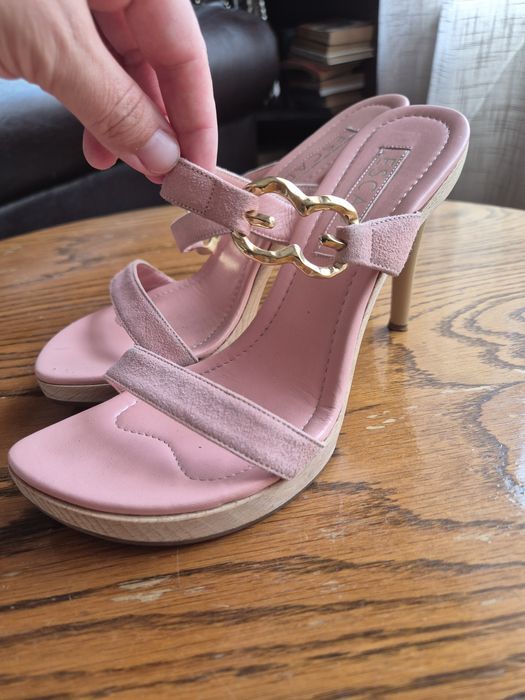 Escada sandale dama Piele roz 38
