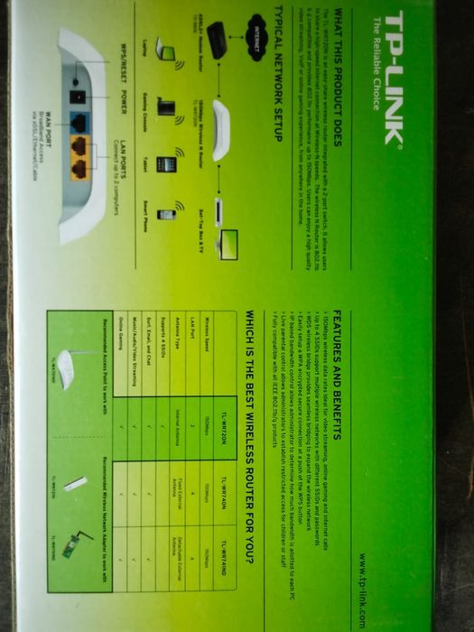 Модем TP-LINK. TL-WR720N.