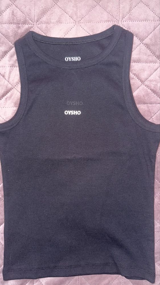 Черен топ Oysho
