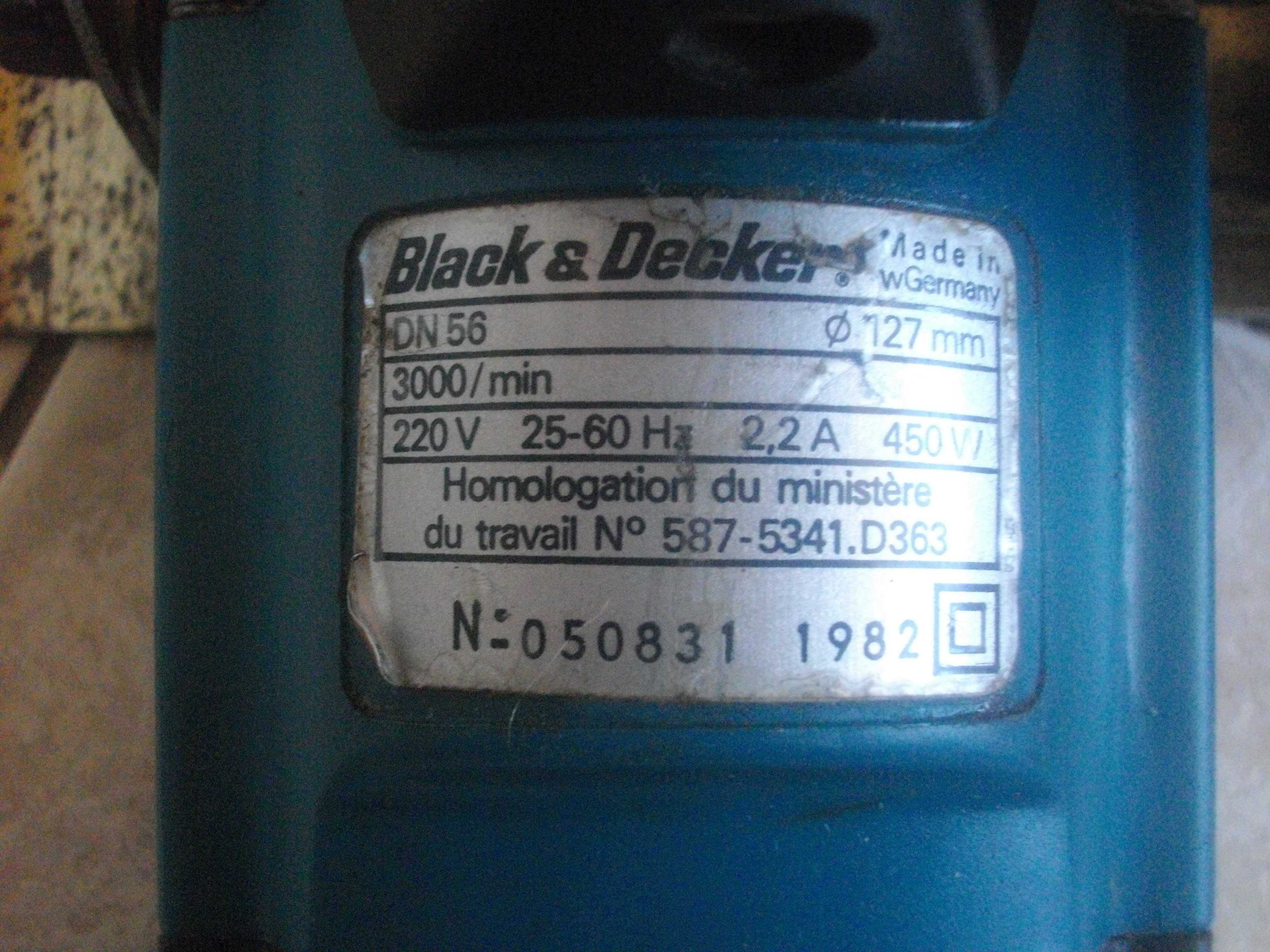 ОРИГИНАЛЕН Black Decker DN56 Малък Немски Ръчен Циркуляр ф130mm/450W