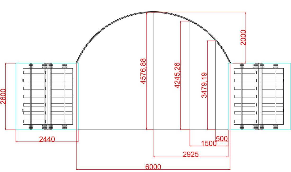 6x6 Cort pentru container