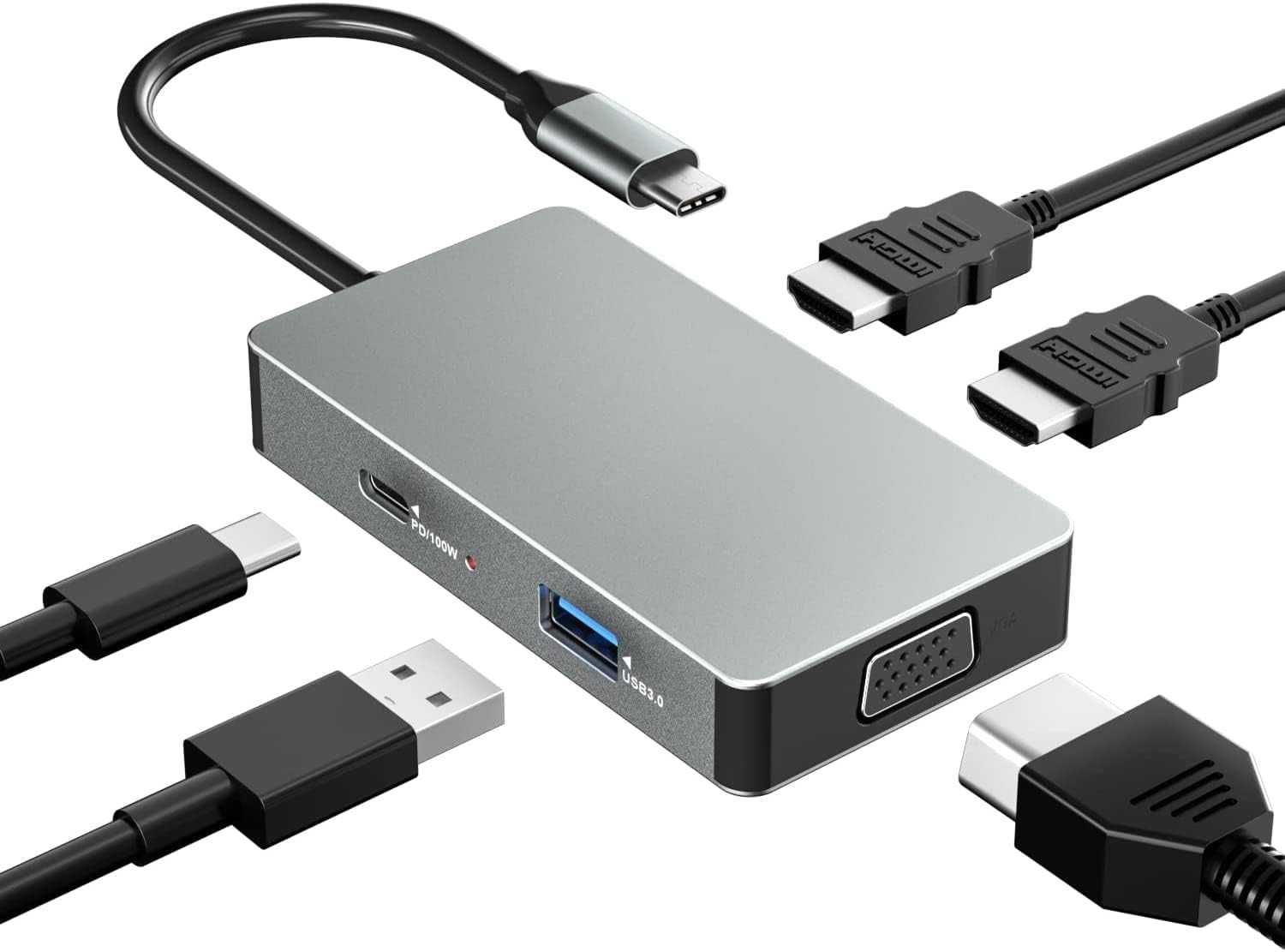 USB C Докинг станция 5 в 1