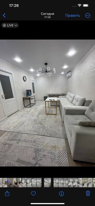 Срочно продаётся 3х комнатная Балкон 2*6;Чиланзар