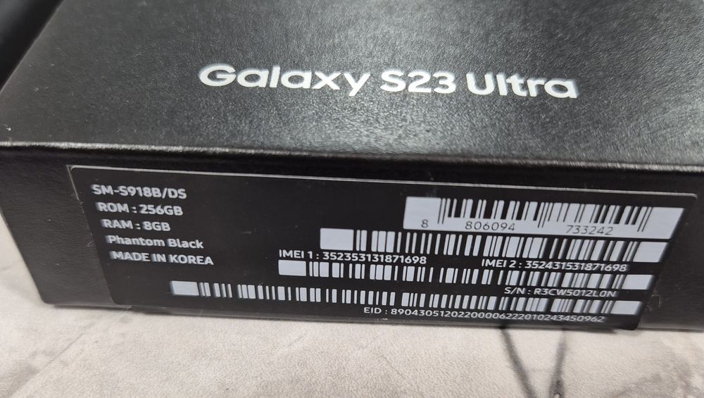 Galaxy S23 Ultra 5G 256GB. Black