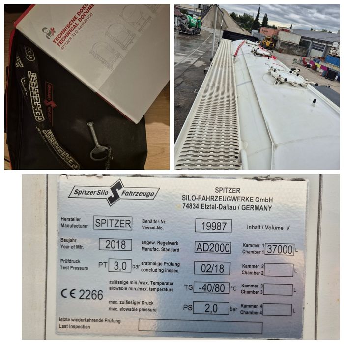 Semiremorcă Spitzer 37mc 2018/Silo/Cimentruc/Cimentruk