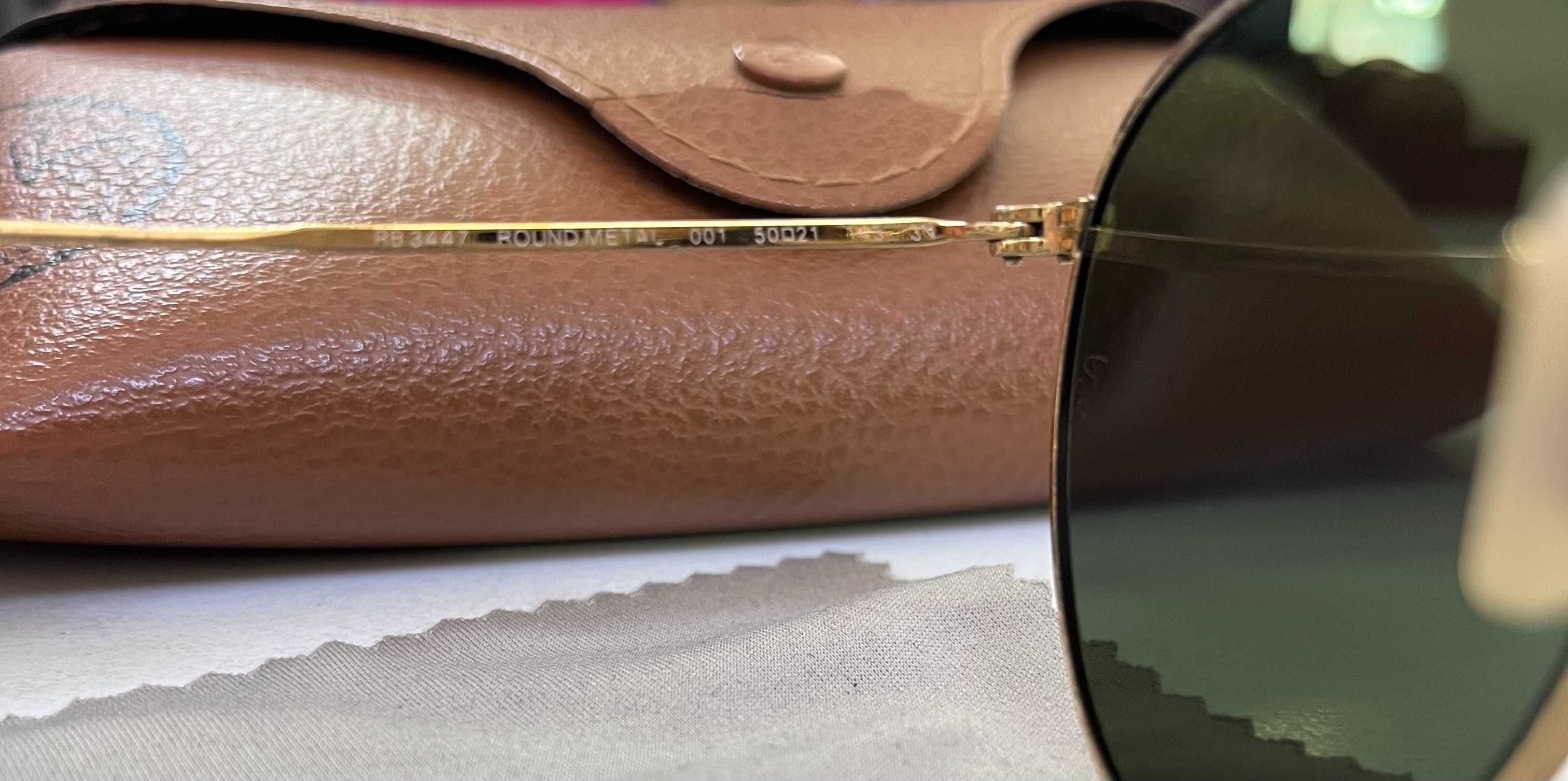 Слънчеви очила Ray ban Round Metal Gold