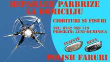 Reparații parbrize (deplasare la client) si polish faruri matuite