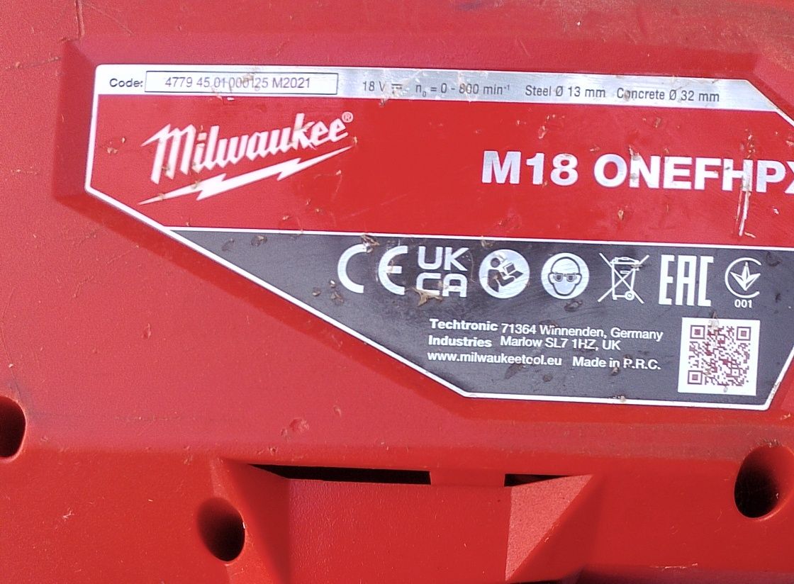 Milwaukee m18onefhpx  акумулаторен перфоратор sds-plus 5 j solo
-21