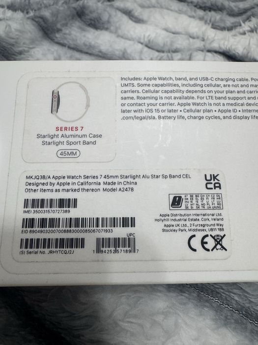 Apple watch seria 7 45mm