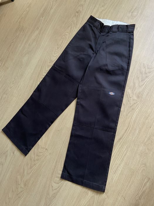 Pantaloni dickies double knee maro vintage