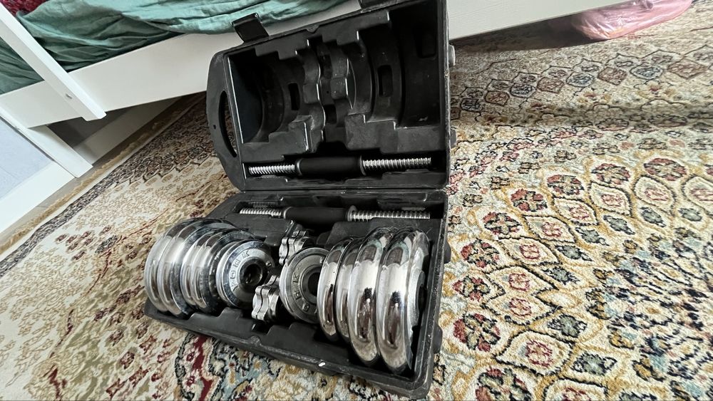 Гантель с чемоданом