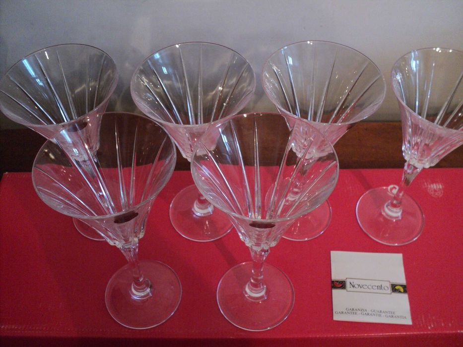 Pahare de vermut Royal Crystal Rock NOVECENTO, lucrate manual, superbe