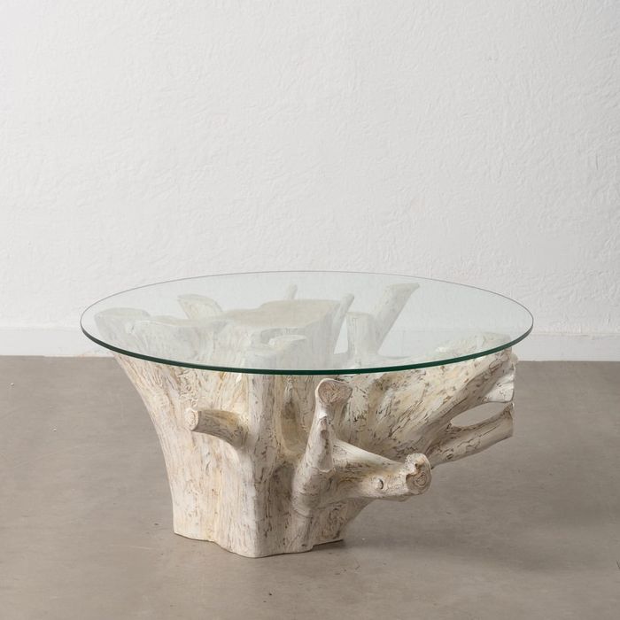 Mese dining si Coffee table lemn masiv + sticlă – model unicat