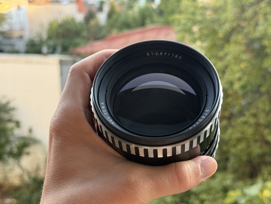 Carl Zeiss Jena Sonnar 180mm f2.8 Zebra Pentacon Six Medium Format