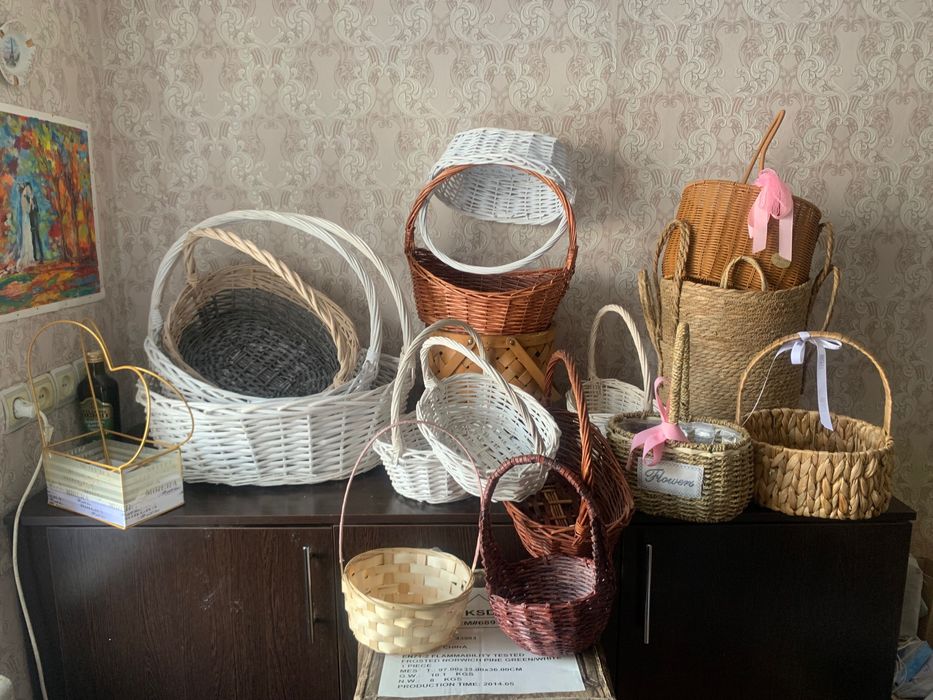 Плетенные корзины для фруктов подарков кашпо