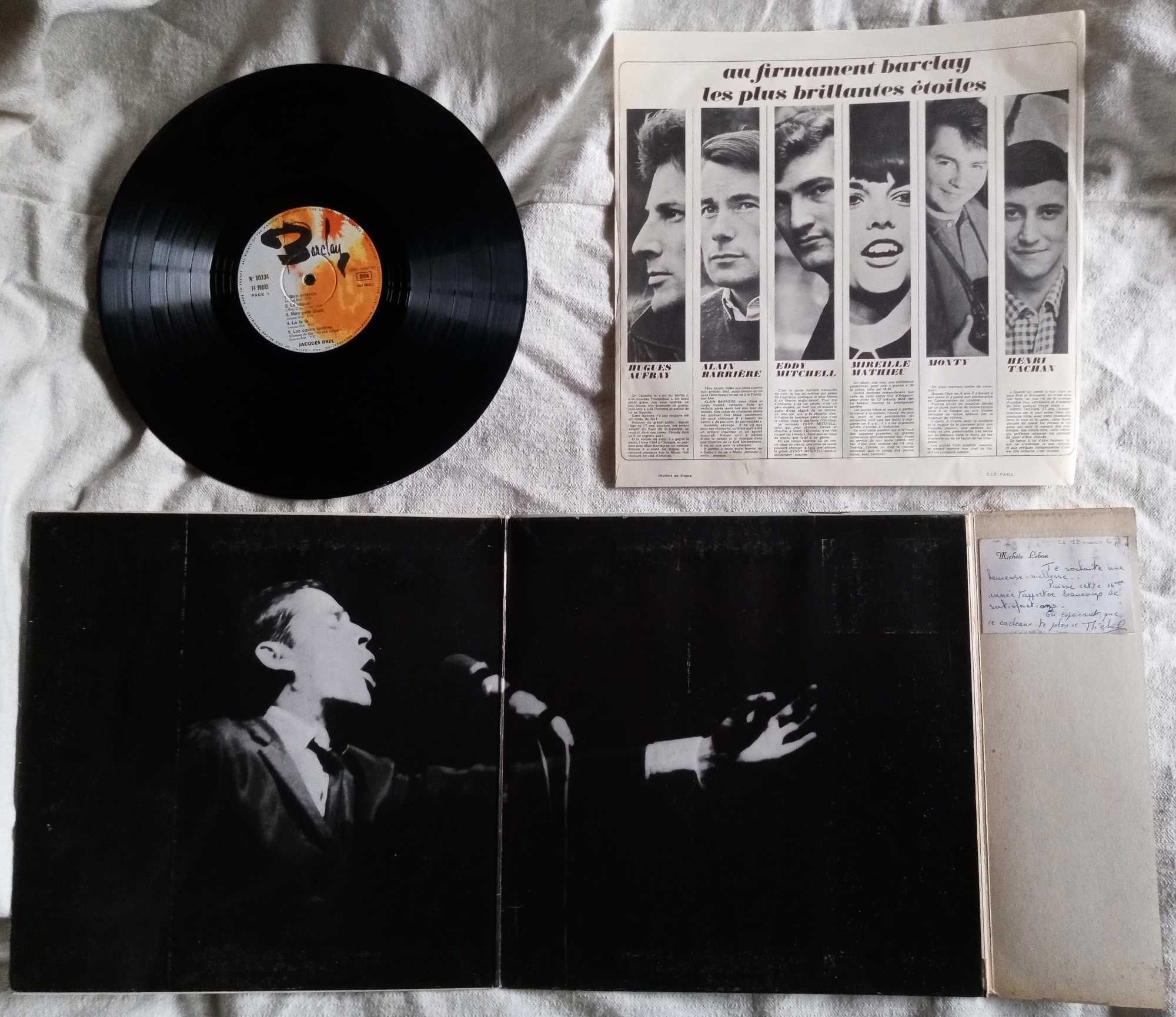 Грамофона плоча Jaque Brel 67. Vedettes, Франция