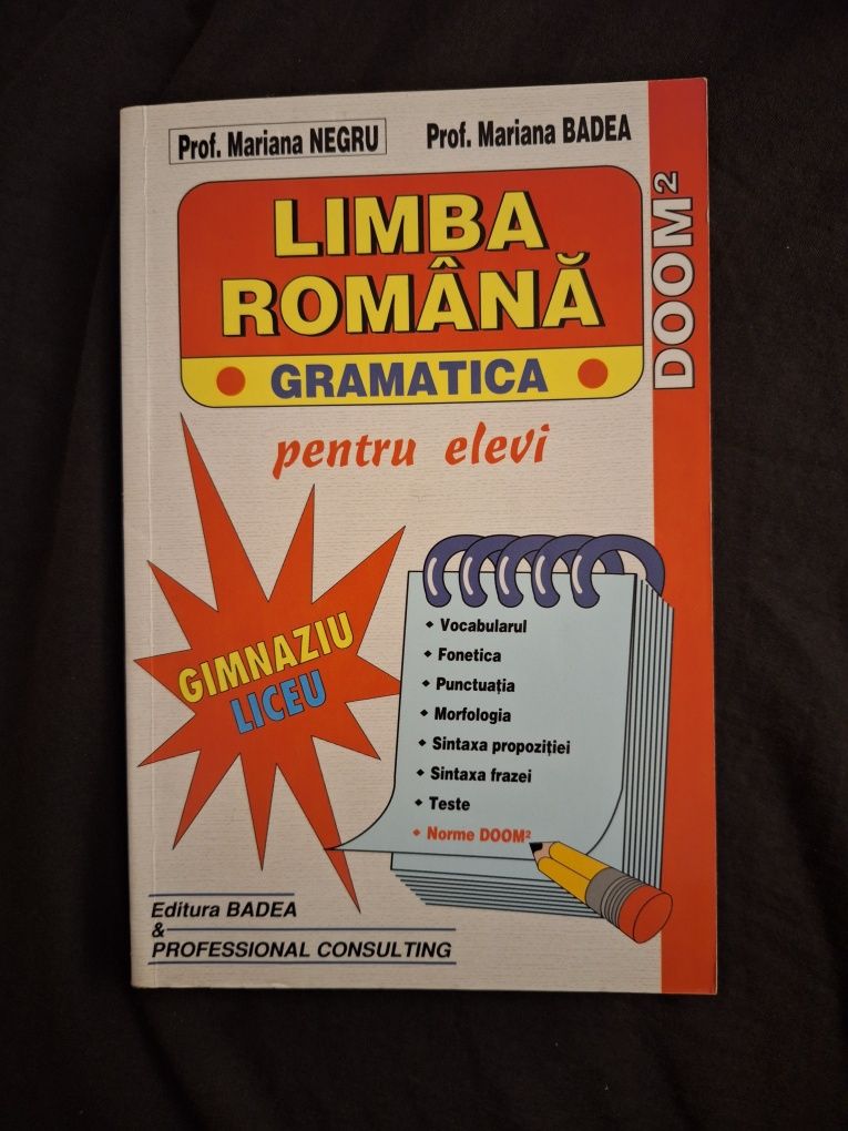 carte de gramatica limbii romane
