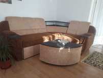 Coltar living extensibil pe stanga cu functie de dormit si depozitare