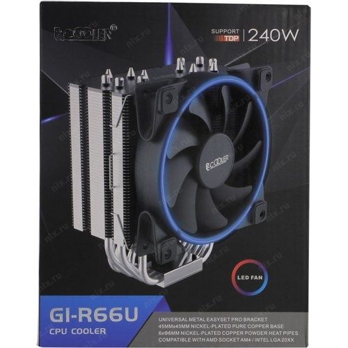 PCcooler GI-R66U кулер на 240 ват lga 20xx