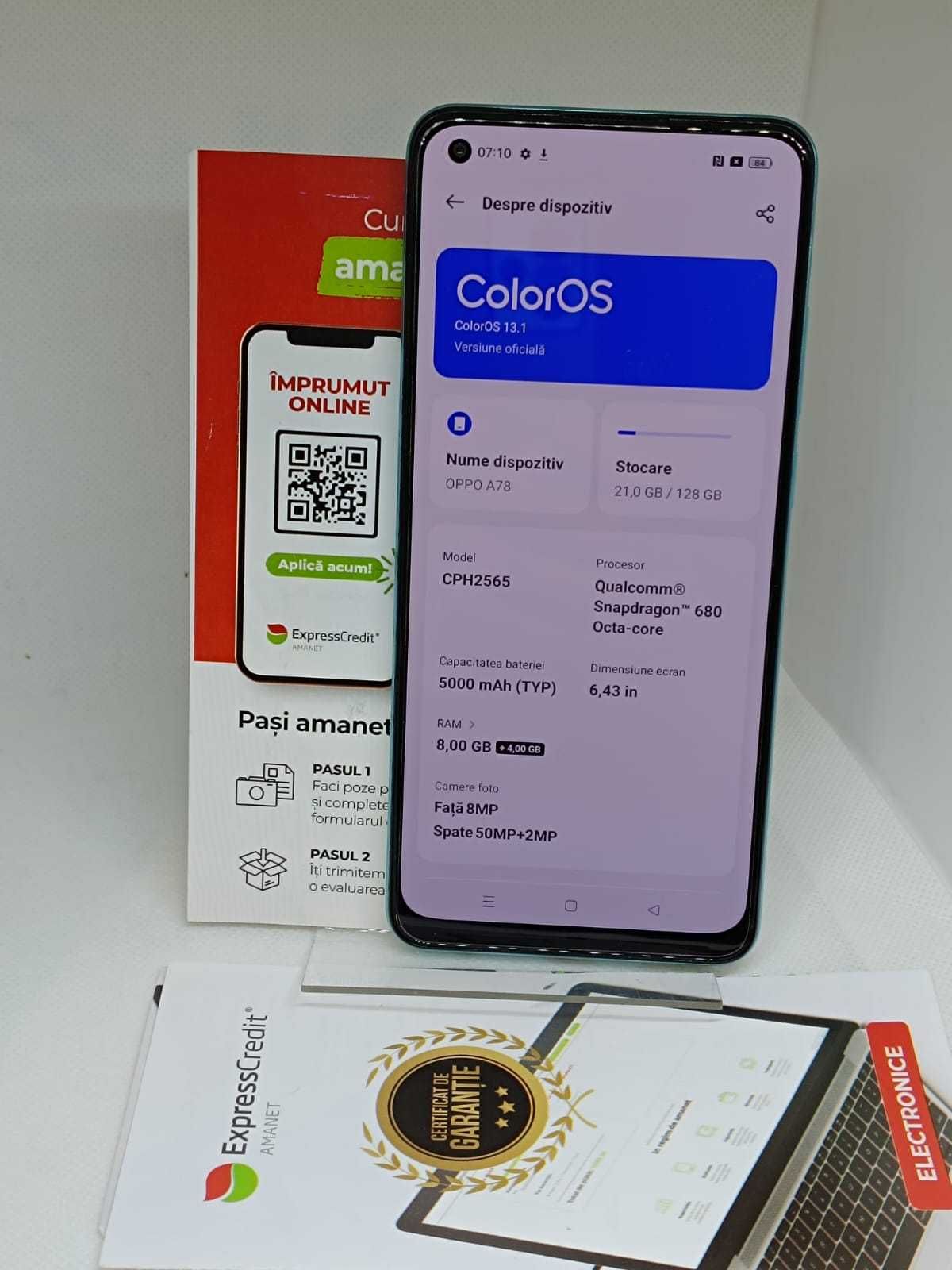 Telefon OPPO A78 5G (AG.21 Zimbru b.29732)