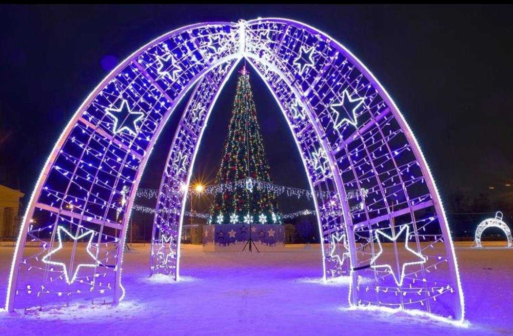 Yangi yil archasi o'rnatish || Установка новогодних ёлок