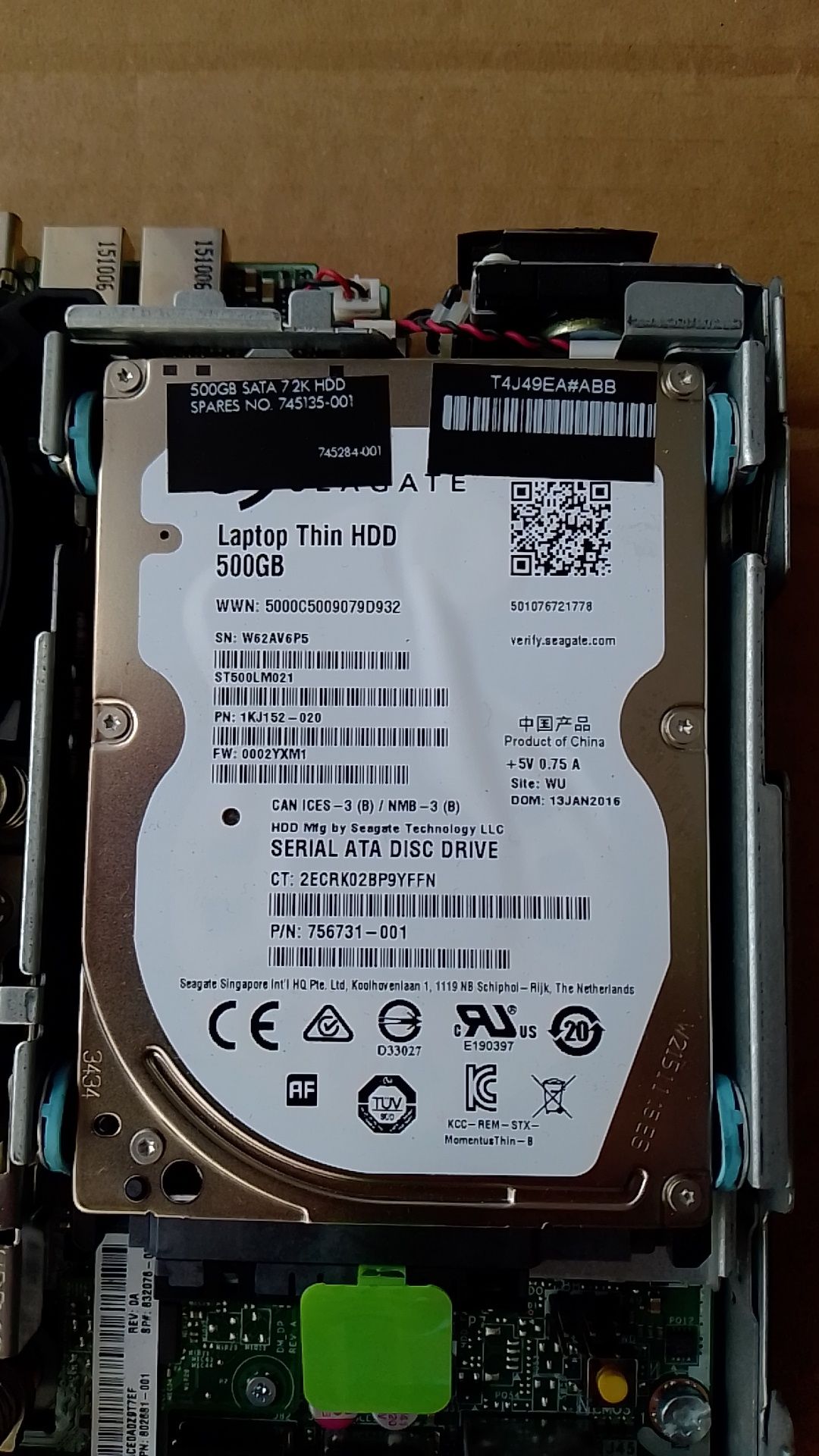 HDD 500GB 2.5" Seagate 100% здраве, sata3