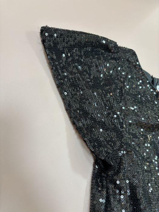 Rochie fetite 6 ani paiete negre