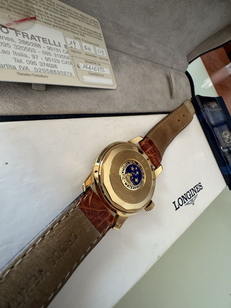 Longines Conquest Heritage Yellow gold 35 mm