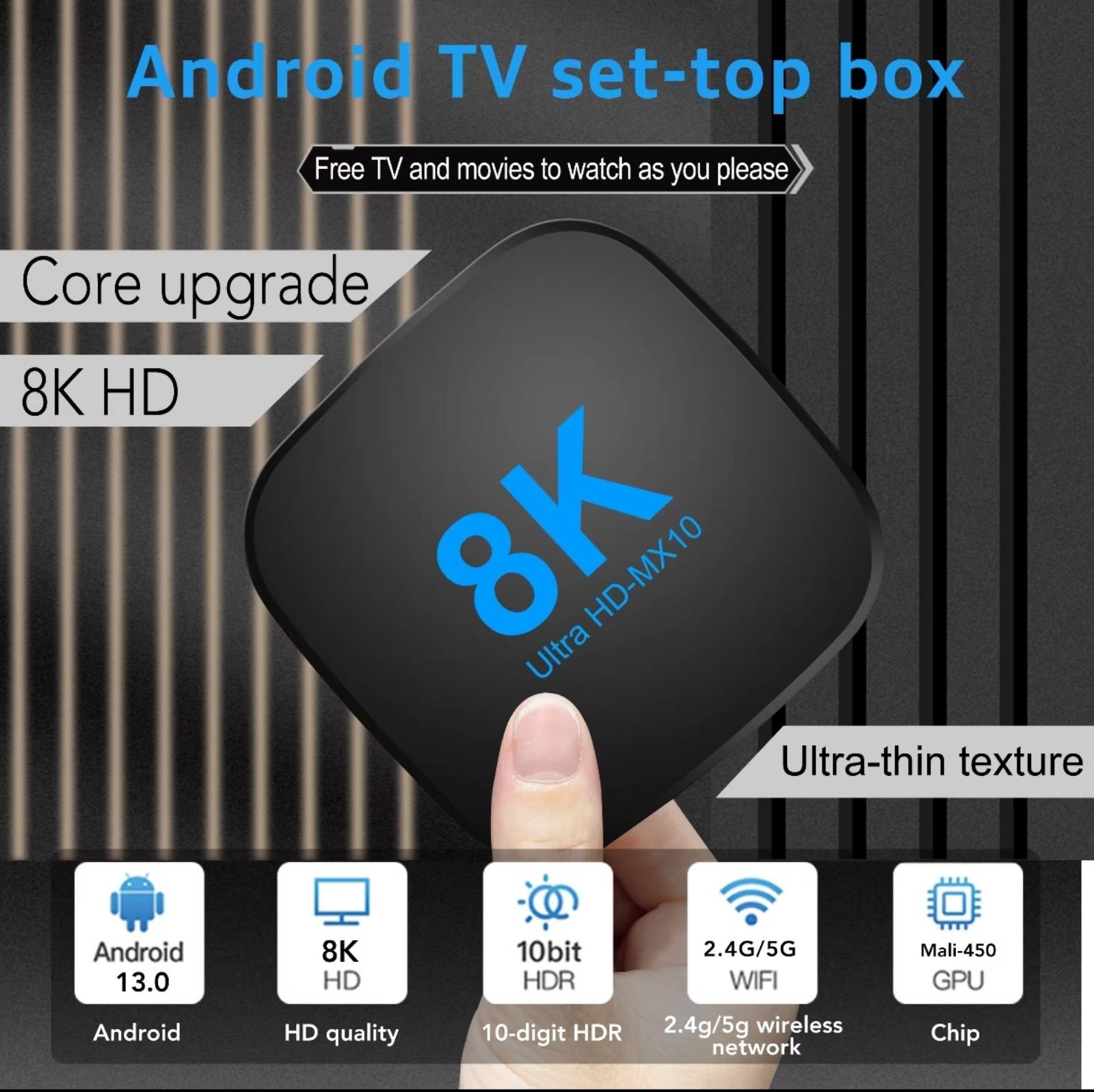 Tv Box android 13 8K 4/32 нова