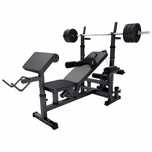 Aparat multifuncțional de fitness cu set de 40 de kg