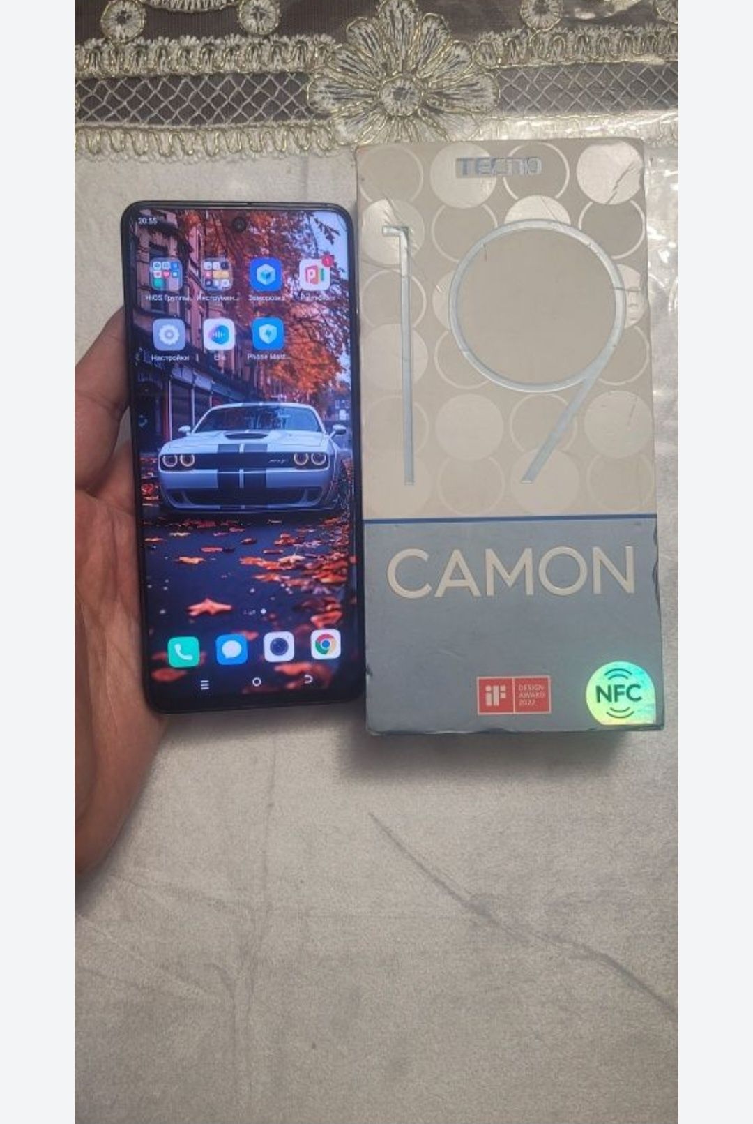 Tecno Camon 19 12/128GB Black NFC Igravoy Original Karobka Ideal Zor