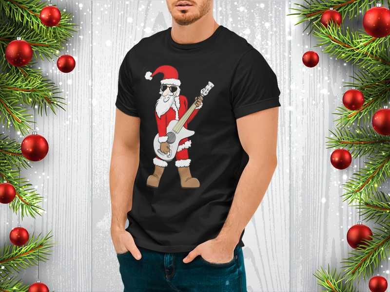 Забавни коледни новогодишни Рок тениски 4 модела