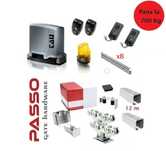 Kit industrial cu 12m sina NEAGRA 80x80+automatizare TAU800KG cu TVA