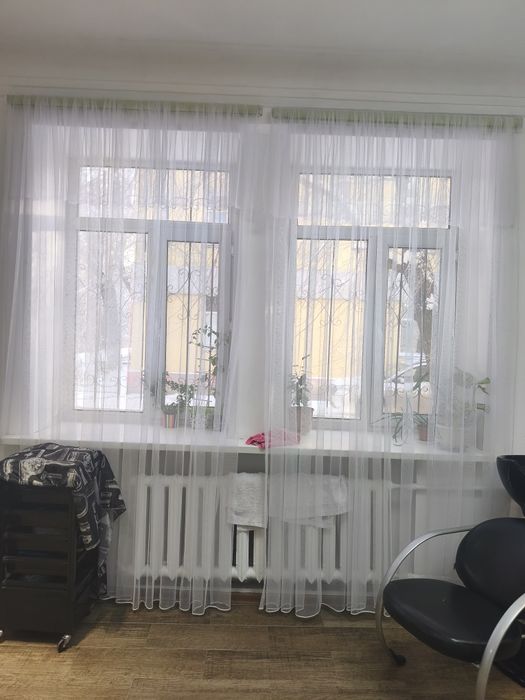 Тюль белая сетка