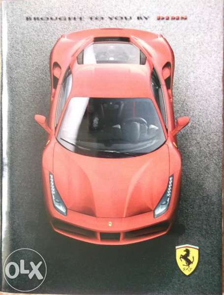 Колекционерски списание брошура автомобили Ferrari 488 GTB  и Novitec