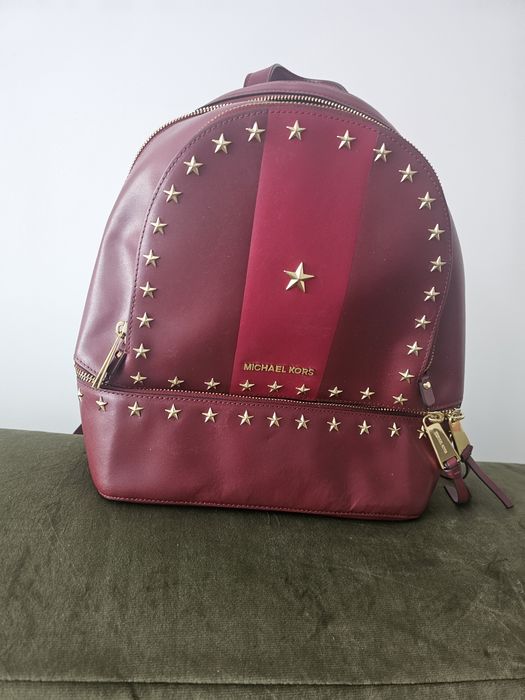 Vand rucsac piele firma MK, produs SH f bine compartimentat 400 lei