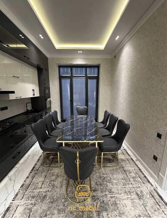 6x1 stol stulmiza oshxona va kafe uchun mojlangan