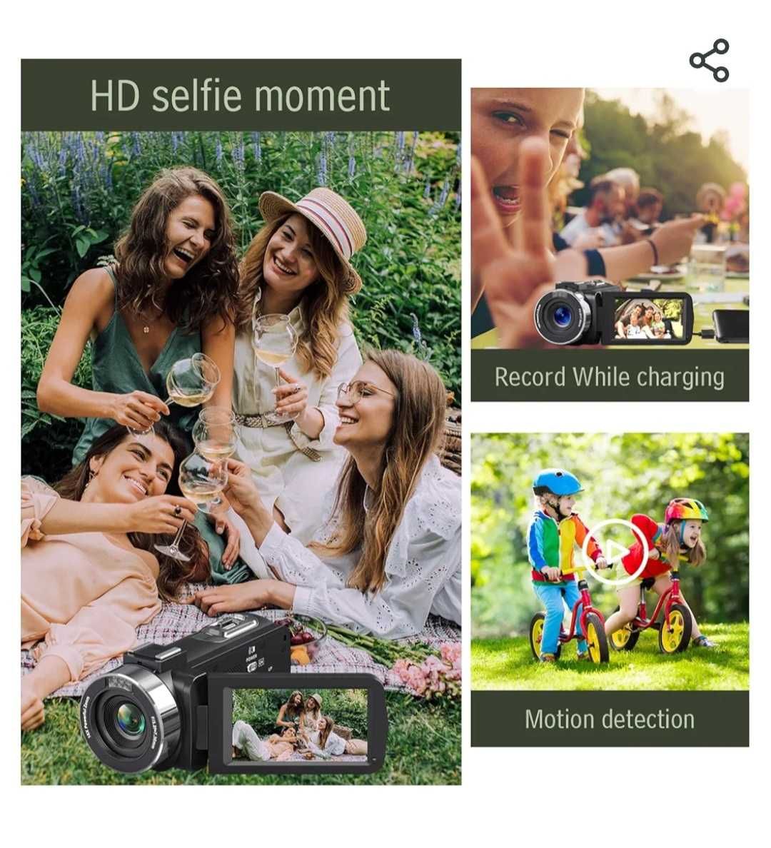 4K видеокамера 48MP 30FPS с IR нощно виждане  18X цифрово увеличение