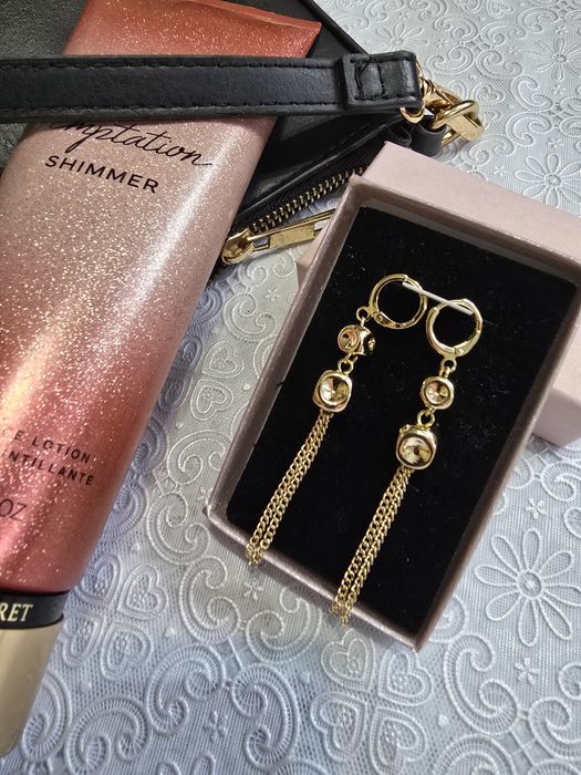 Cercei placati cu aur 14 karate