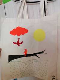 Ръчно рисувани чанти тип торба