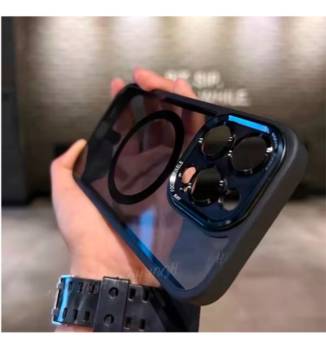 Iphone 13/14/15/16/17 PRO MAX PLUS Husa  Magsafe Hard Case Spate Fumur