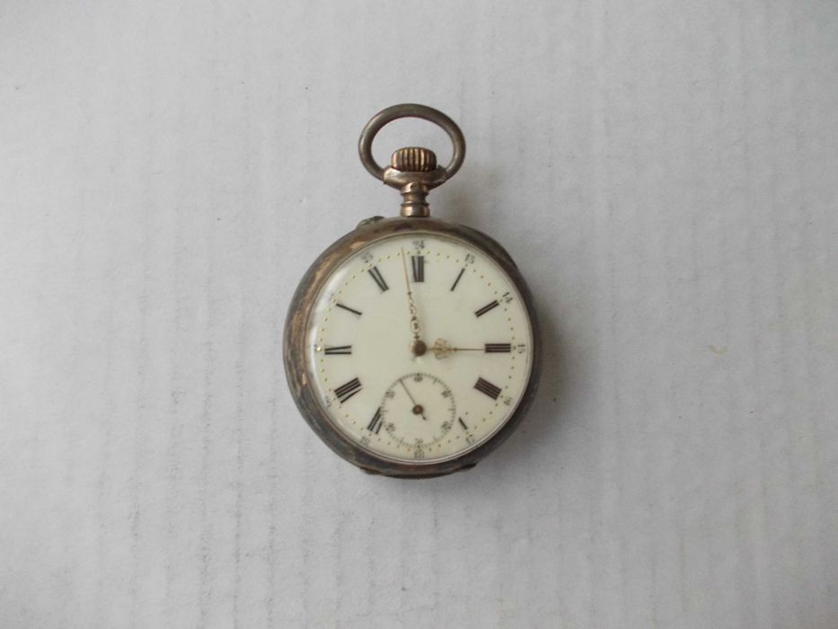 Ceas vechi de buzunar din argint